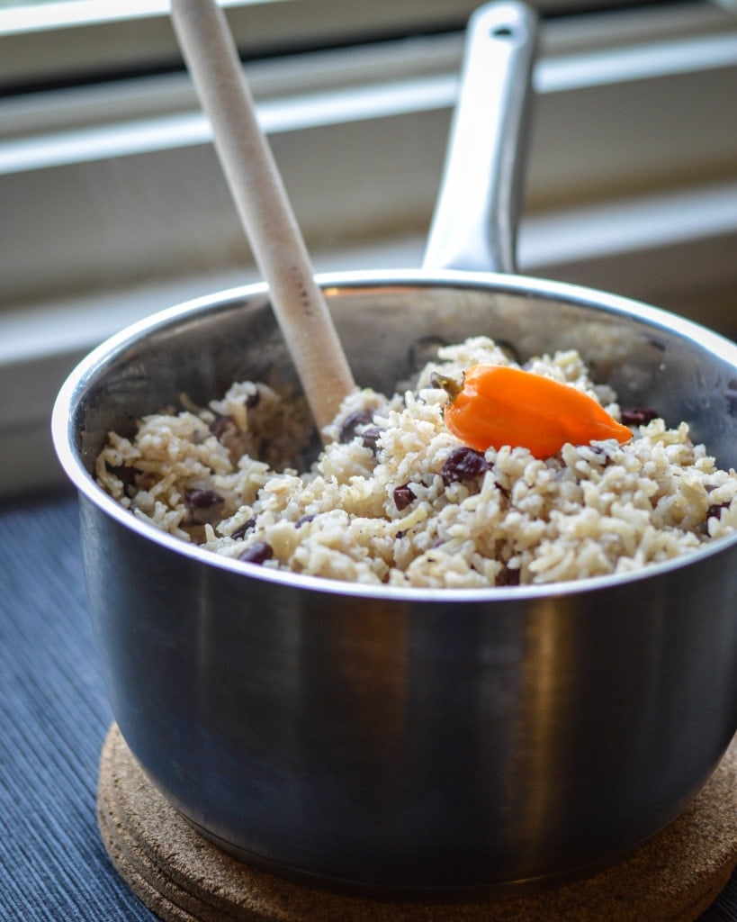 jamaican style beans and rice a.k.a. rice and peas