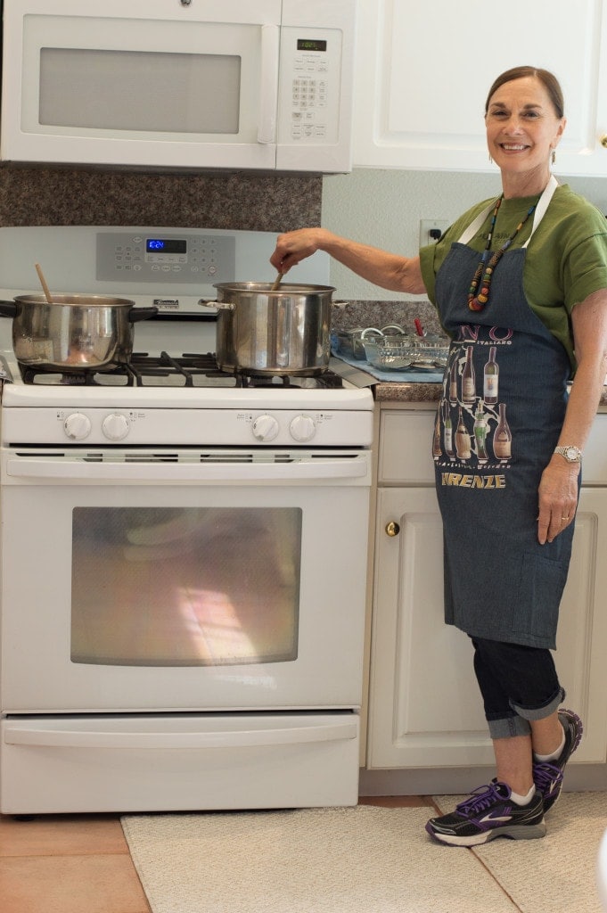 auntie belinda stirring jam