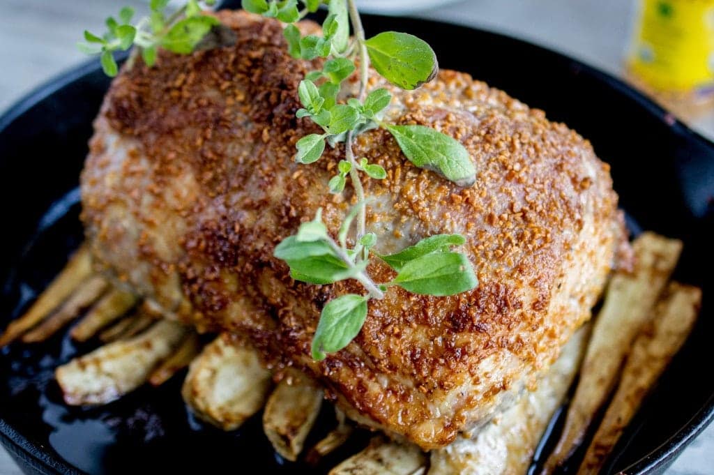 Skillet Dinner: Roast Pork and Parsnips