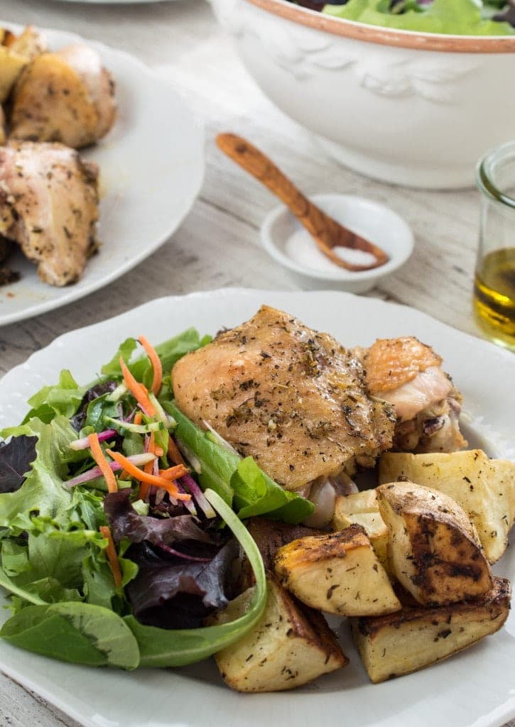 Night 1: Chicken and Potatoes Sheet Pan Supper