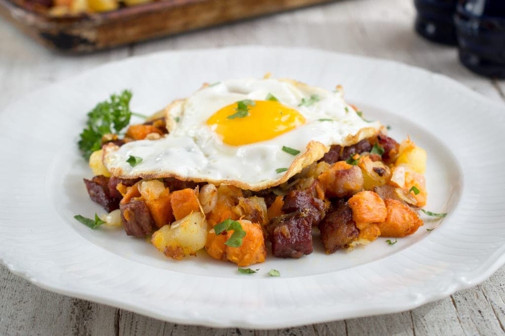 Corned Beef Sweet Potato Hash