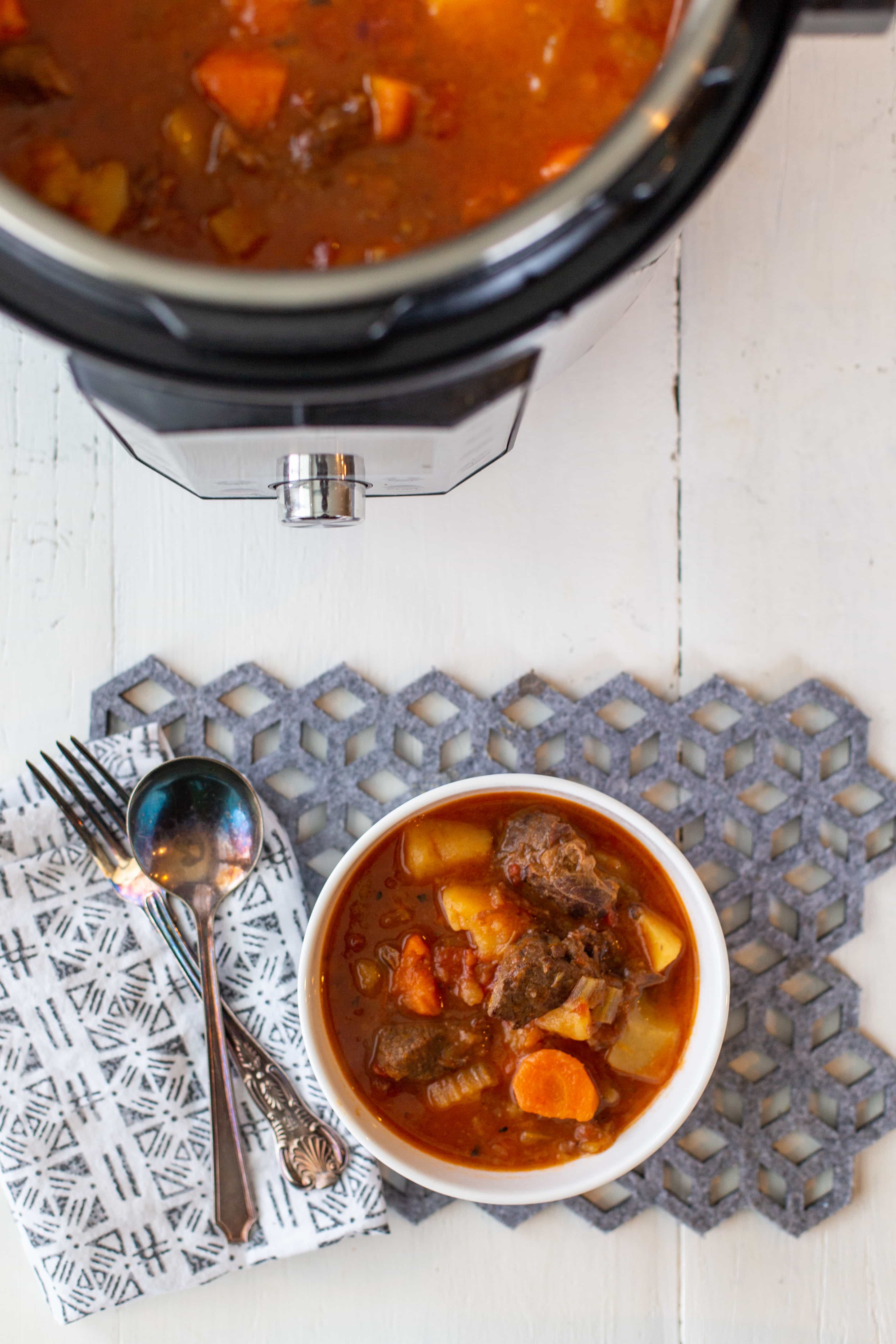 Instant Pot Beef Stew - The Stay At Home Chef