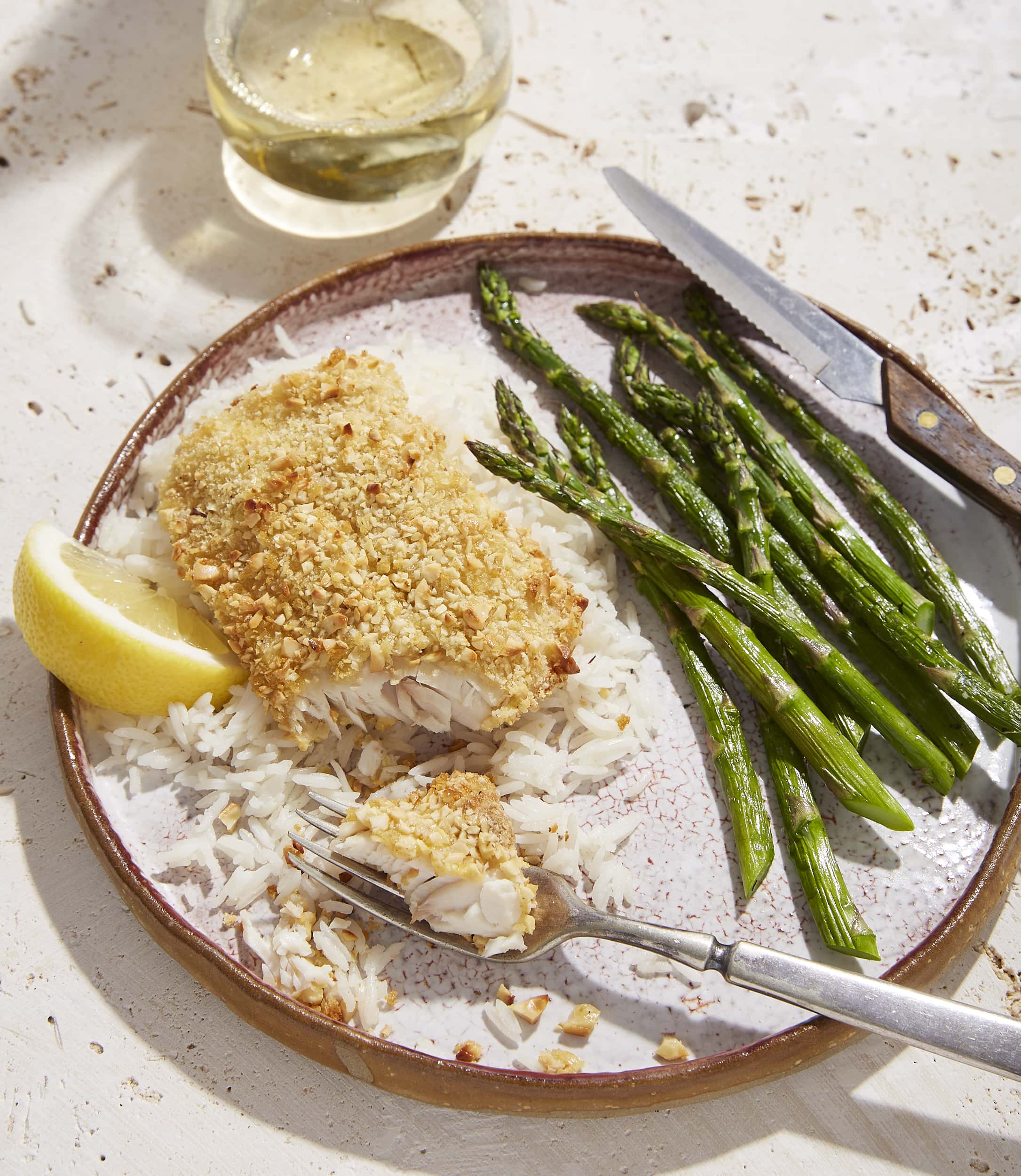 Cashew-Crusted Mahi Mahi